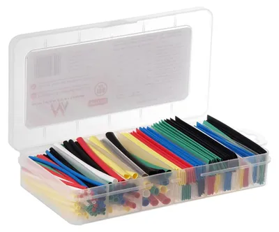 Schrumpfschlauch-Set 196-teilig, 7 Farben, 95 mm