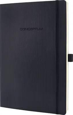 Produktbild von SIGEL CO310 Notizbuch Conceptum, Softcover, ca. A4, kariert, schwarz, 194 S.