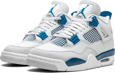 Image de Nike Air Jordan 4 Retro Military Blue Neutral Grey - UE 37,5
