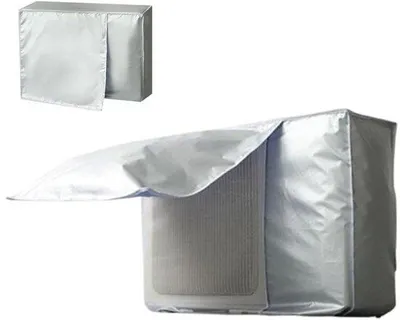 Produktbild von Luftkühlervorhang - 86x35x60cm - wasserdichter Außenluftkühlervorhang - mit Ventilatorklappe - Luftkühlervorhang für Außen - für Hauptgerät Luftkühler