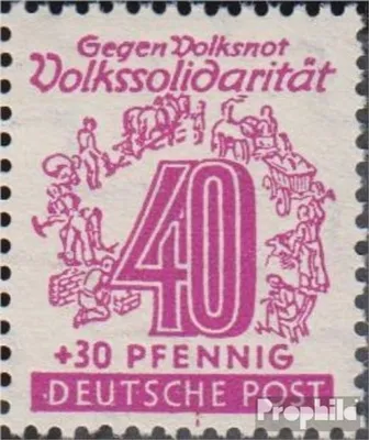 Produktbild von Briefmarken Sowjetische Zone (All.Bes.) 1946 Mi 148V, Strich unter H in DEUTSCHE postfrisch Volkssolidarität