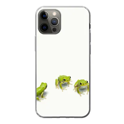 Produktbild von MuchoWow® Handyhülle Schutzhülle Hülle für iPhone 13 Pro Frosch - Tiere - Grün Silikon Softcase Handy Hülle - Handy-Tasche