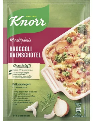 Produktbild von Knorr Maaltijdmix Broccoli Ovenschotel 60g – Würzmischung für Broccoli-Aufläufe
