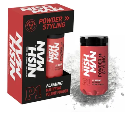 Produktbild von Nishman - P1 Flaming Powder - Haarstyling-Pulver Mango-Duft 20g