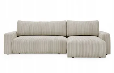Zdjęcie produktu dla Sofa w kształcie L ARAGON narożnik tkanina Zoom beżowy prawy