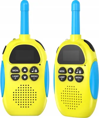 Obrázek produktu pro Sada 2x krátkovlnná vysílačka Walkie Talkie 3km 16 kanálů KiddoBoo / žlutá