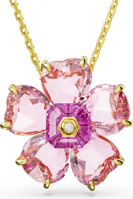 Produktbild von Swarovski Halskette Uni Idyllia Flower Pink Gold‑Tone Plated 5650569