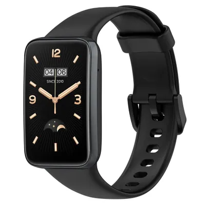 Produktbild von Silikon-Smartwatch-Armband – Passend für Xiaomi Smart Band 7 Pro – Schwarz – Strap-it Uhrenarmband / Armband