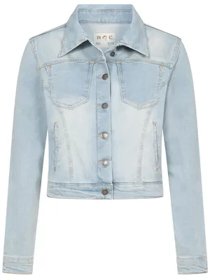 Productafbeelding van Rock Creek dames jeansjas, overgangsjas, denim blouson, stretch, korte model, klassiek