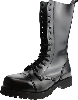 Produktbild von Boots & Braces - 14 Loch Stiefel Rangers Schwarz Größe 39 (UK5)