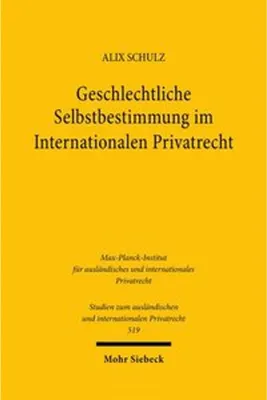 Zdjęcie produktu dla Geschlechtliche Selbstbestimmung im Internationalen Privatrecht