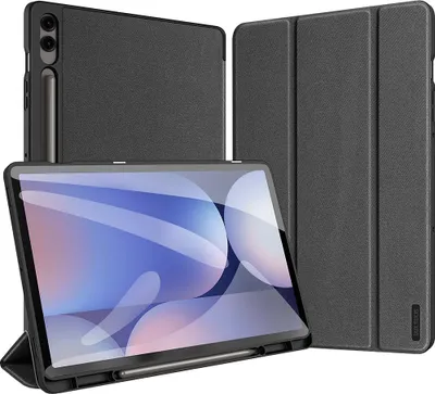 Produktbild von DUX DUCIS DOMO faltbares Case mit Stylus-Halter passend für SAMSUNG Tab S10 Plus/S9 Plus/S9FE Plus schwarz