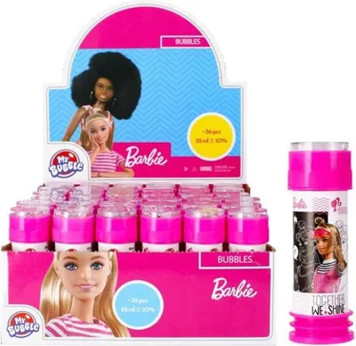 Zdjęcie produktu dla bańki mydlane 55ml Barbie 36szt 15750