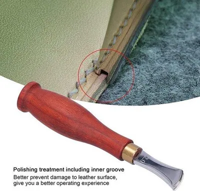 Imagen del producto de Herramienta para crimpar cuero, 2,0 mm - para uso propio - color marrón - para reparación de cuero