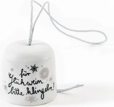 Produktbild von Miniglöckchen "Für Glühwein bitte klingeln"