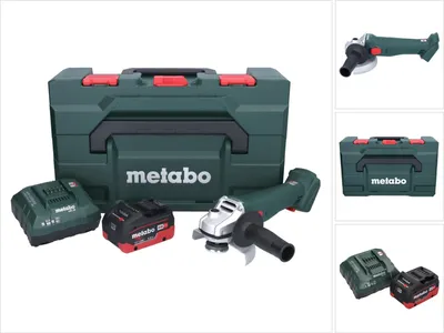 Obrázek produktu pro Metabo W 18 7-125 Akumulátorová úhlová bruska 18 V 125 mm + 1x baterie 5,5 Ah + nabíječka + metaBOX
