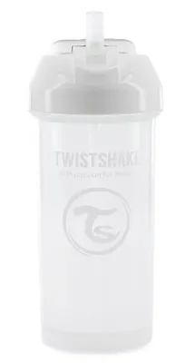 Obrázok produktu pre Twistshake Straw Cup 360ml 12+m, Hrnček so slamkou, 6 mesiace, Biela, Polypropylén (PP), Termoplastický elastomér (TPE), Silikón, Chlapec / dievča, 360 ml