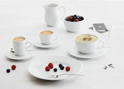 Produktbild von Untertasse 18 cm | weißer Porzellanteller