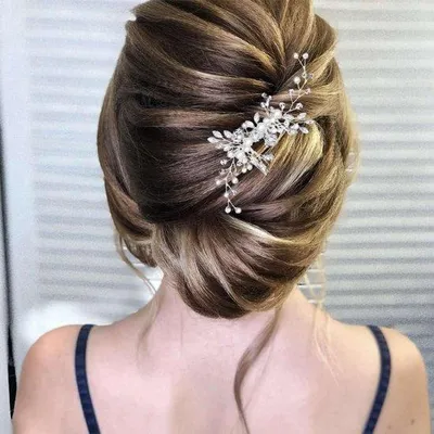 Produktbild von Haaraccessoires mit Perlen und eleganten Schmuck - Perfekte Frisurzubehör für Frauen für eine Hochzeit