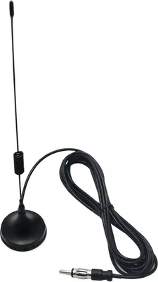 Produktbild von FM/AM-Autoantenne mit Magnetfuß 88-108MHz 3m Kabel und DIN-Stecker Schwarz