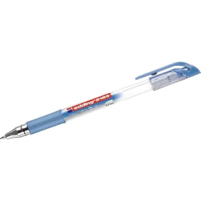 Produktbild von Edding 2185, Verschlossener Gelschreiber, Blau, Metallisch, Blau, Metallisch, Rund, 0,7 mm, Tinte auf Wasserbasis