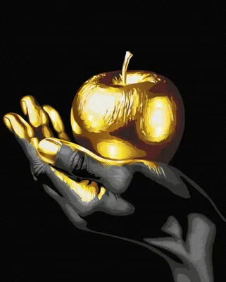 Produktbild von Malen nach Zahlen Brushme 40x50 Goldene Frucht