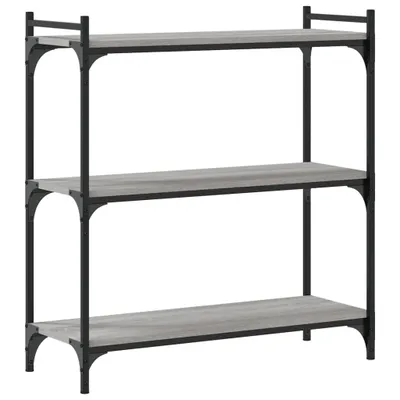Produktbild von Bücherregal 3 Böden Grau Sonoma 80x30x86 cm Holzwerkstoff