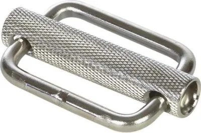 Produktbild von 4water Edelstahl Clipschnalle 2 Einheiten Silber 40 mm Silber 40 mm