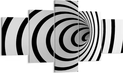 Produktbild von Bild auf Leinwand - Leinwandbild - Spirale abstrakt komposition - 125x70cm - Wand Bild - Wanddeko - Leinwanddruck - Bilder - Kunstdruck - Wanddekoration - Leinwand bilder - Wandkunst - EA125x70-2648