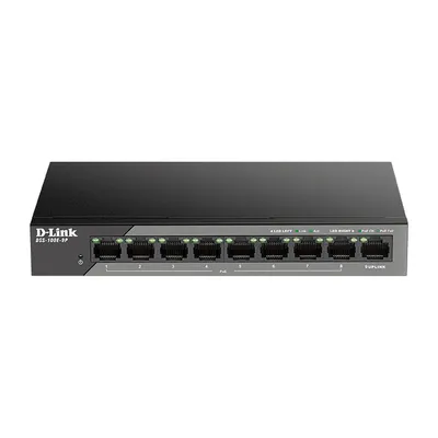 Obrázok produktu pre D-Link DSS-100E-9P, Nespravované, Fast Ethernet (10/100), Podpora napájania cez Ethernet (PoE)