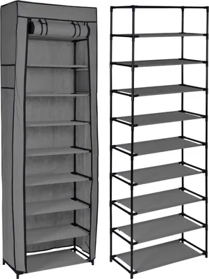 Obrázek produktu pro Textilní botník LEA 57 cm antracitový