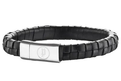 Produktbild von Police Lederarmband schwarz PJ25689BLB.01-S Connector Armschmuck