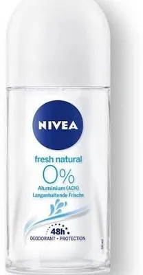 Image de Nivea Deo Fresh Natural Roll On 48h Déodorant protection 50ml pack de 2