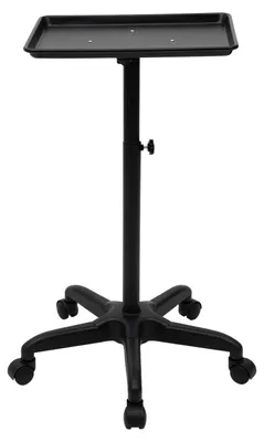 Produktbild von Frisörwagen - Salon Gerätewagen - Große Kapazität rostfreies Metall - Universalrollen - Tragkraft 6 kg - Schwarz