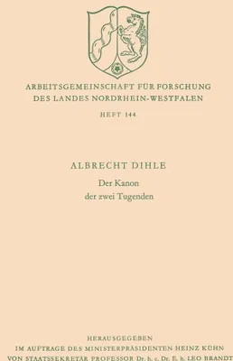 Produktbild von Der Kanon der zwei Tugenden