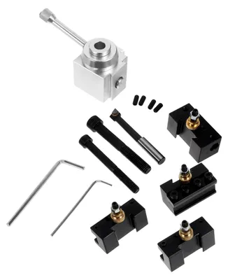 Produktbild von 8 Stück Werkzeughalter für Drehmaschinen aus Aluminiumlegierung, Schnellwechsel-Werkzeughalter für Mini-Drehmaschinen