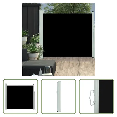 Image de The Living Store Store latéral extensible 100×300 cm Noir