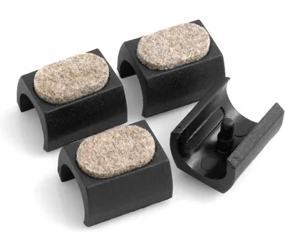 Produktbild von Filzgleiter Set mit 4 Stück für Freischwinger Stühle, Bodenschoner Ø 21-21 mm, geräuschdämpfende Möbelgleiter