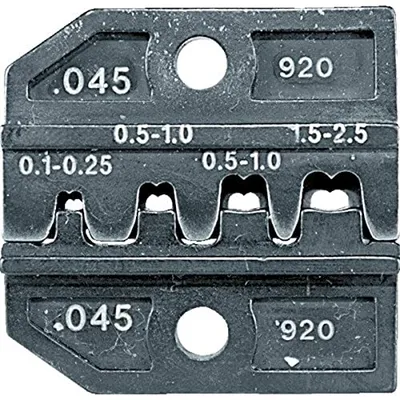 Produktbild von RENNSTEIG Crimpeinsatz Unisolierte Flachsteckverbinder 0.1 bis 2.5 mm² Rennsteig Werkzeuge 624 045 3