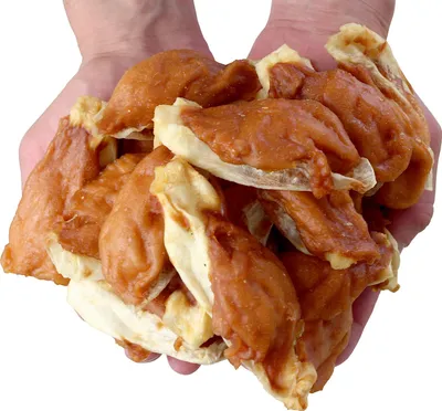 Immagine prodotto di Biscotti per cani, orecchio di coniglio morbido con rumori di gallina, 500 g