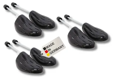 Produktbild von Schuhspanner Schuhformer Schuhbaum - 3er Set - Kunststoff - Spiralfeder - Für Herrenschuhe und Sneaker