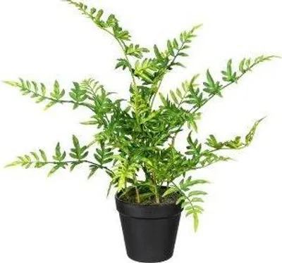 Produktbild von artplants.de Deko Schwertfarn FARNIS, Dekotopf, grün, 40cm - Künstliche Farnpflanze