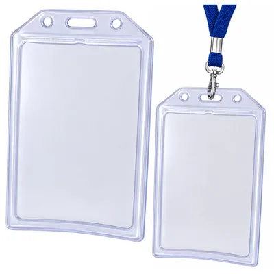 Immagine prodotto di Porta carte d'identità trasparente verticale 10,5 X 6 cm