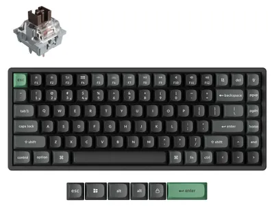 Produktbild von Keychron K2 Ultra 8K Wireless Mechanische Tastatur 75% RGB Hot-Swap Mac Windows - QWERTY US - Apex Brown