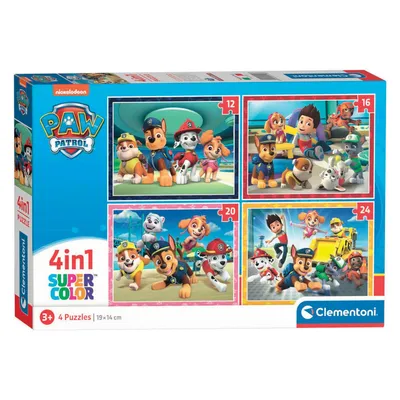 Image de Clementoni puzzle 4w1 SuperKolor Psi Patrol 21513
