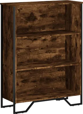 Image de vidaXL Bibliothèque chêne fumé 80x31x106 cm Bois composite