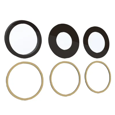 Produktbild von iPhone 14 Pro / Max Original OEM Saphir Kamera Glas Linse Reparatur Set mit Kleber Glue