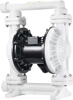 Immagine prodotto di Pompa pneumatica a doppia membrana, 94,64 LPM max, pompa pneumatica standard per il trasferimento di oli usati con ingresso e uscita standard, corpo in polipropilene, doppia membrana, per diesel, grasso, cherosene, benzina