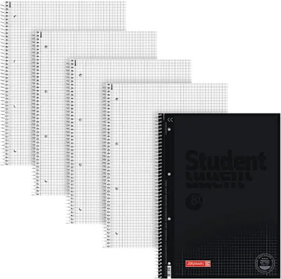 Produktbild von BRUNNEN 1067928590 Collegeblock A4 schwarz, Lin.28 5St