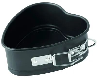 Herz-Springform 11 cm, antihaftbeschichtet, schwarz, 1 St.